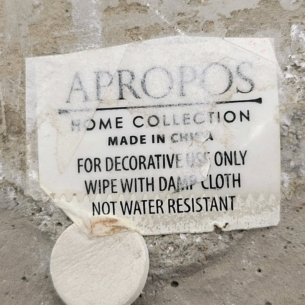 Apropos Heart Stone Decor LOVE Quote Concrete Paperweight 5x5 Farmhouse - Picture 2 of 8